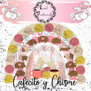 Cafecito Y Chisme Rainbow PNG