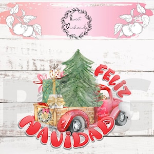 Feliz Navidad/ Christmas -PNG Design