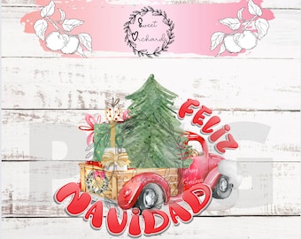 Feliz Navidad/ Christmas -PNG Design