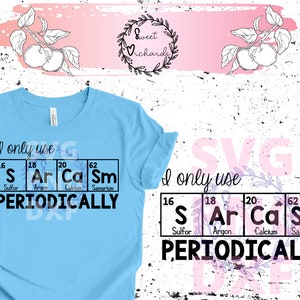 Periodic Sarcasm Eng. & Spn. SVG/PNG/DXF