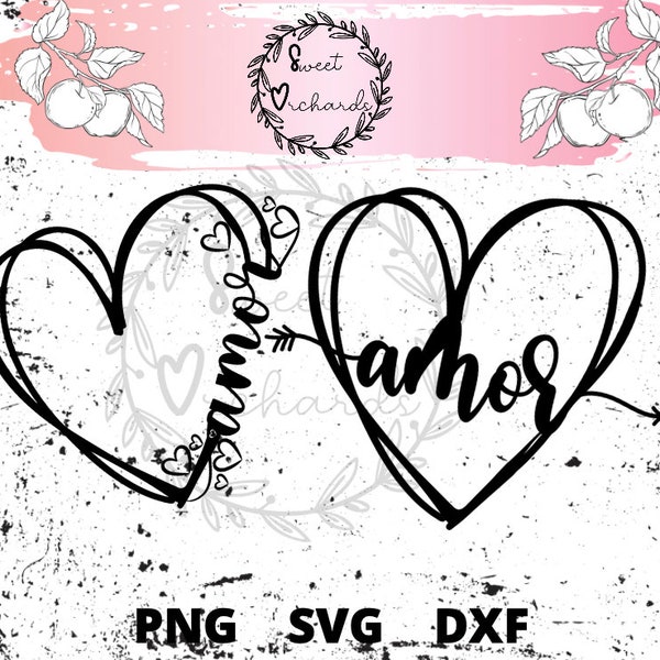 AMOR  svg/png/dxf