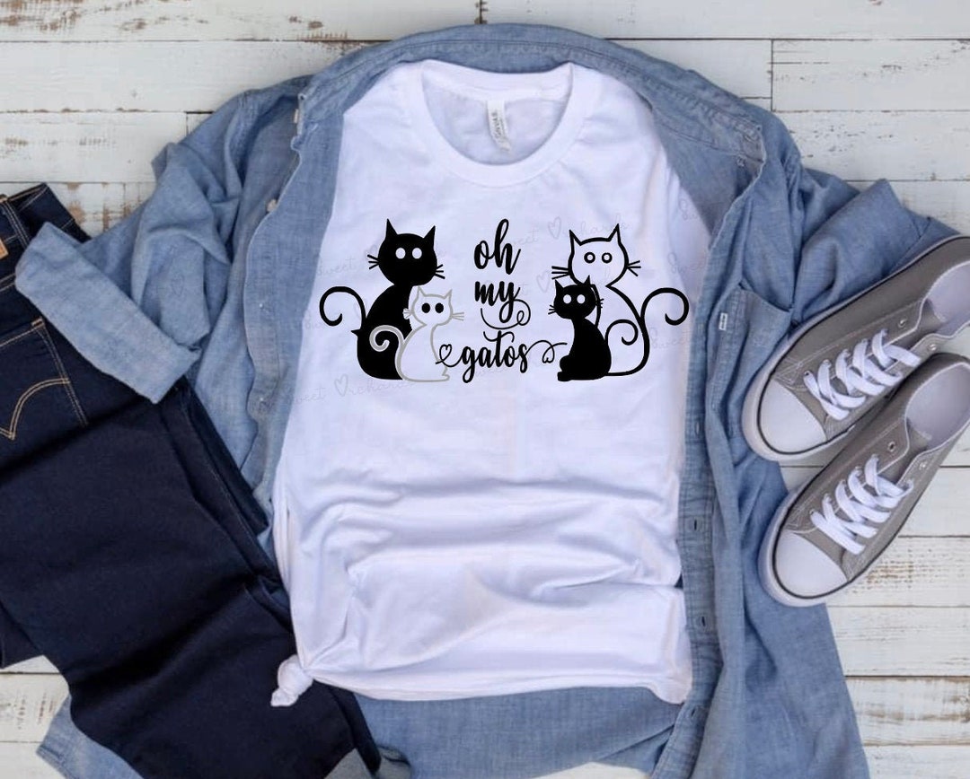 Oh My Gatos SVG & PNG File for Shirts and Other Products Etsy
