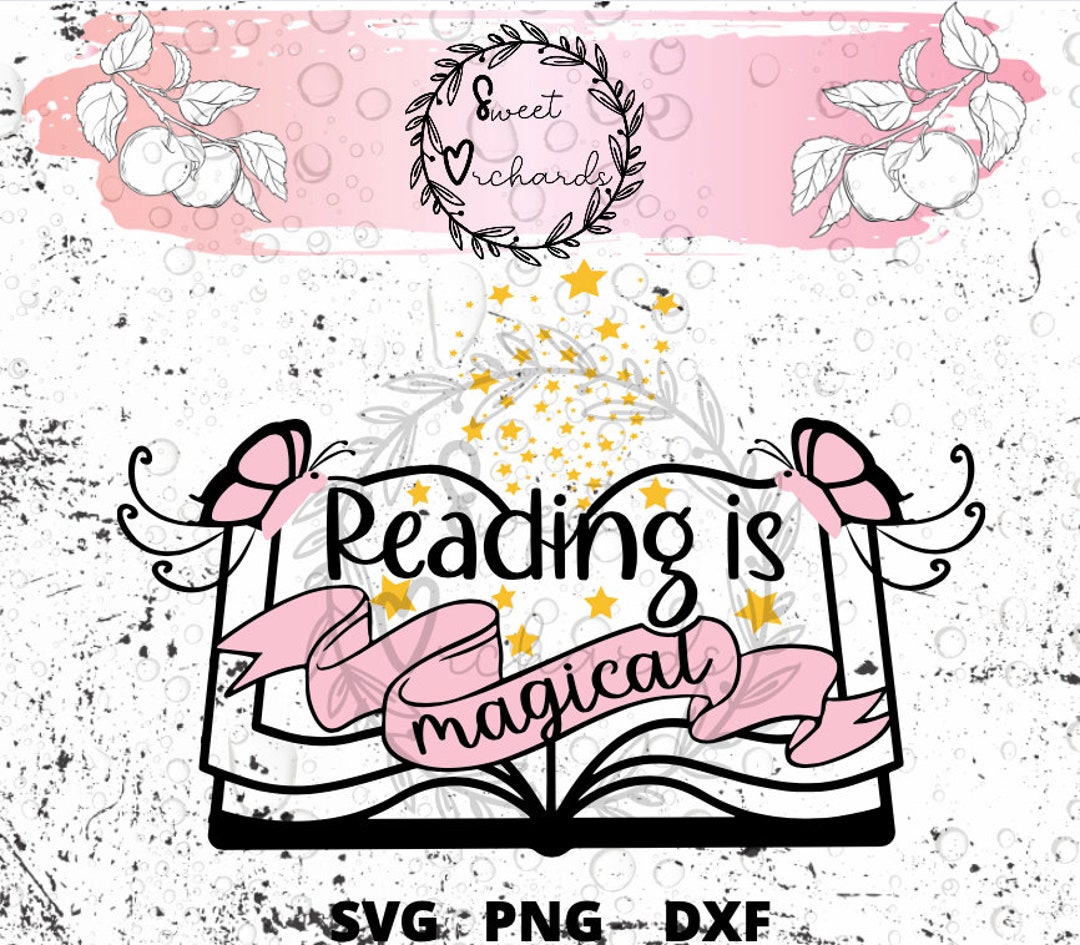 Reading is Magical[png/dxf/svg] - Etsy