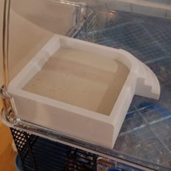 Hamster zand jacuzzi. STL-bestand voor 3D-printen - digitaal downloaden.