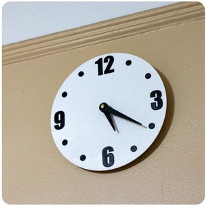 Boring clock: dual color, single extruder. STL File for 3D Printing - Digital Download.