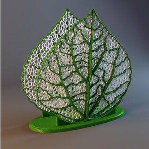 Serviettenhalter (Blatt). STL-Datei für 3D-Druck - Digitaler Download.