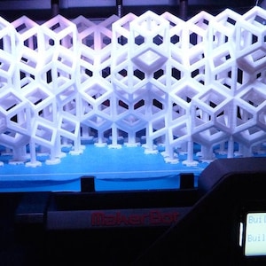 Twist rhombic dodecahedron megastructure. STL File for 3D Printing - Digital Download.
