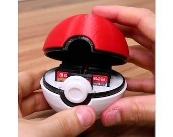 Pokeball switch cartridge holder. STL File for 3D Printing - Digital Download.
