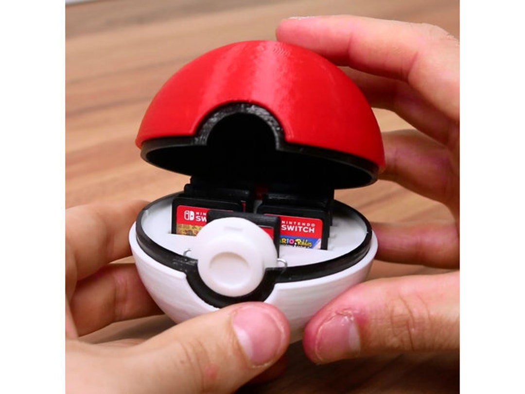 loterij openbaring niemand Pokeball Switch Cartridge Holder. STL File for 3D Printing - Etsy