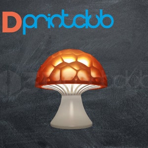 Voronoi mushroom lamp. STL File for 3D Printing - Digital Download.