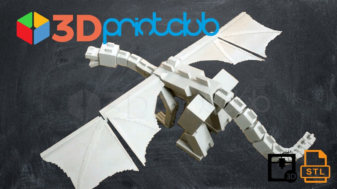 Ender Dragon. STL File for 3D Printing - Digital Download. - Etsy