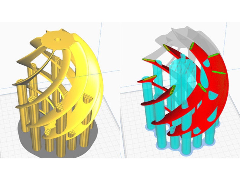 Spherical Wind Spinner. STL File for 3D Printing Digital Etsy