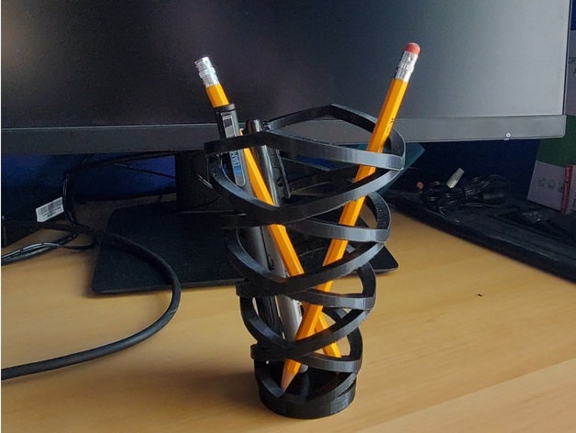 Pencil Cup. STL File for 3D Printing Digital Download. Etsy