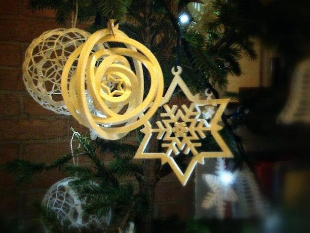 Noch ein kreiselartiges Weihnachtsdekor. STL-Datei für 3D-Druck - Digitaler Download.