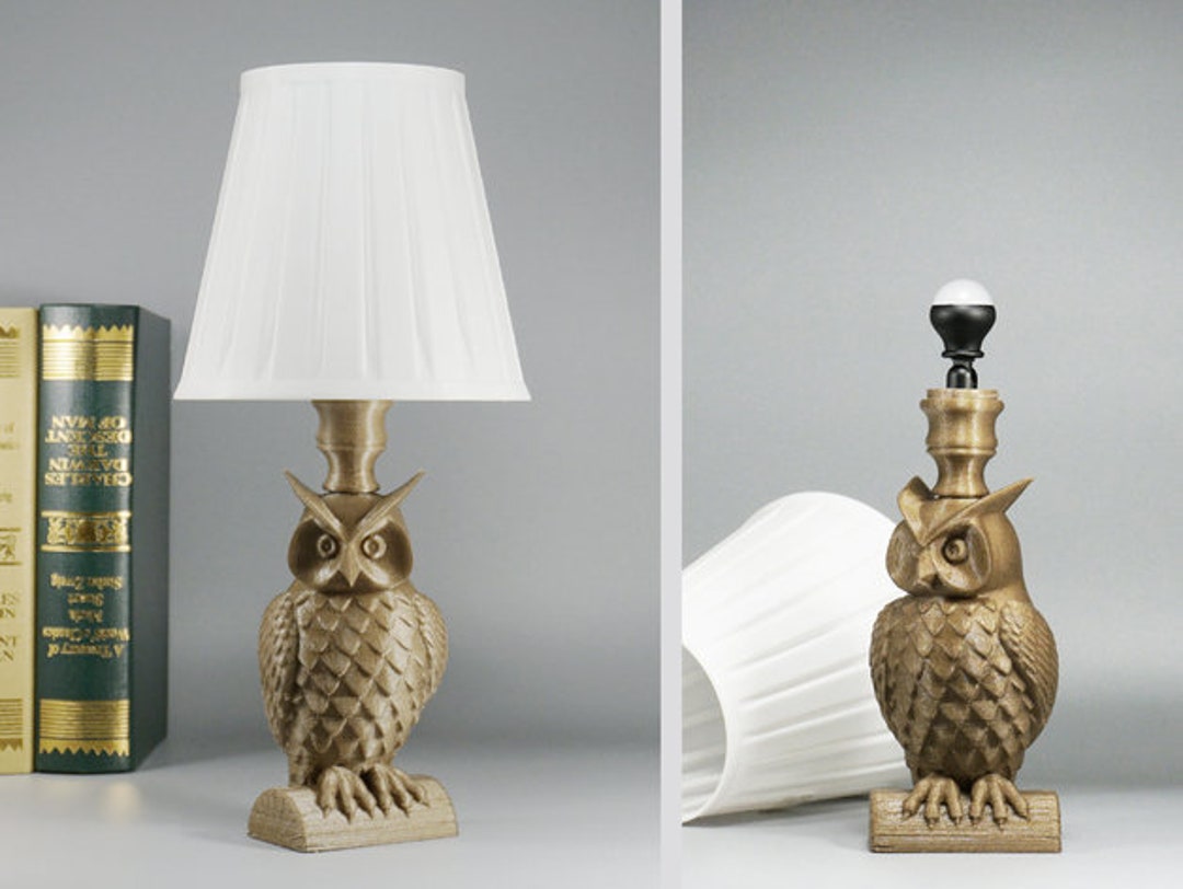 Owl Lamp. STL File for 3D Printing Digital Download. Etsy