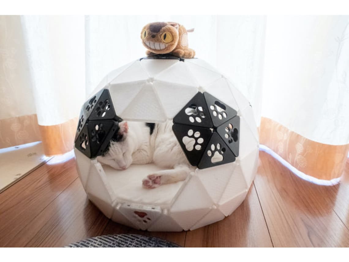 Geodesic Dome Cat House. STL File for 3D Printing Digital Etsy