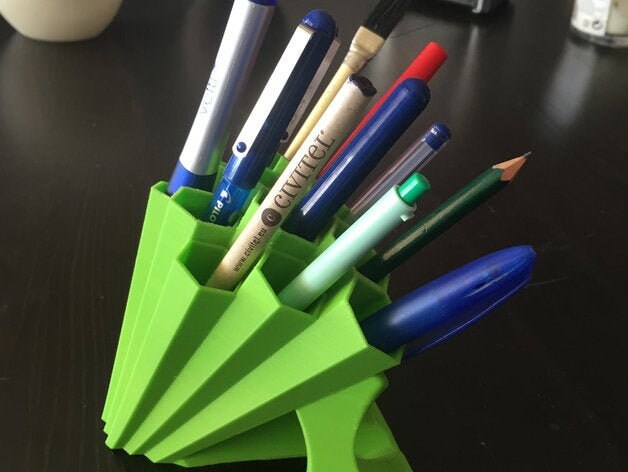 Free STL file Pen Pencil Paintbrush Holder・Object to download and to 3D  print・Cults