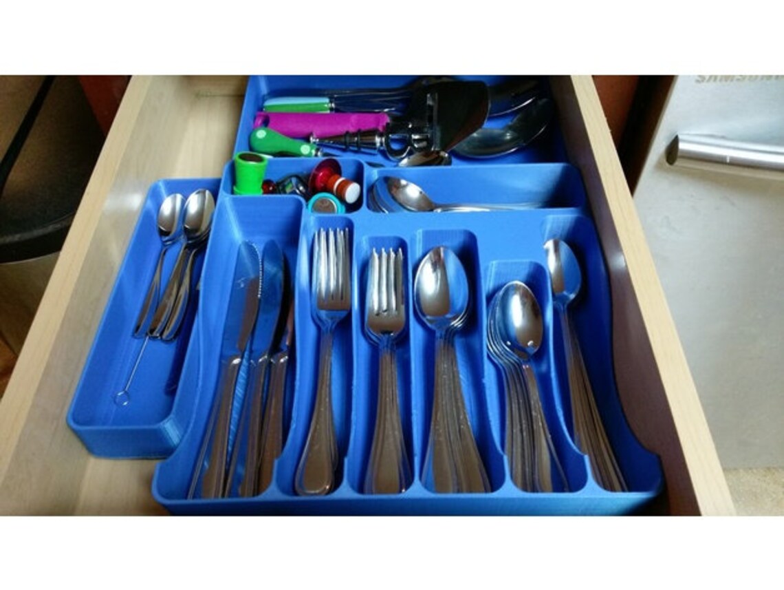 Silverware Tray. STL File for 3D Printing Digital Download. Etsy