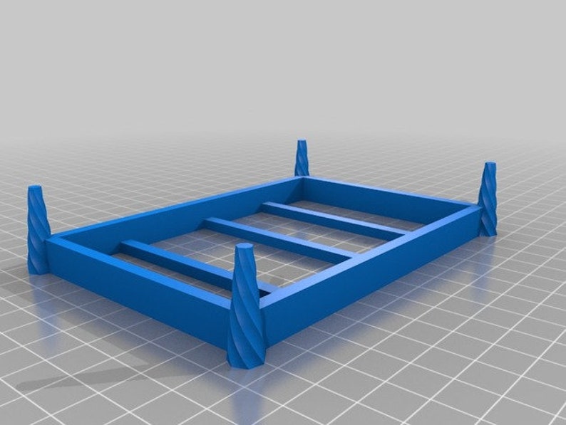 Sponge Bed With Pillows. STL File for 3D Printing Digital Etsy