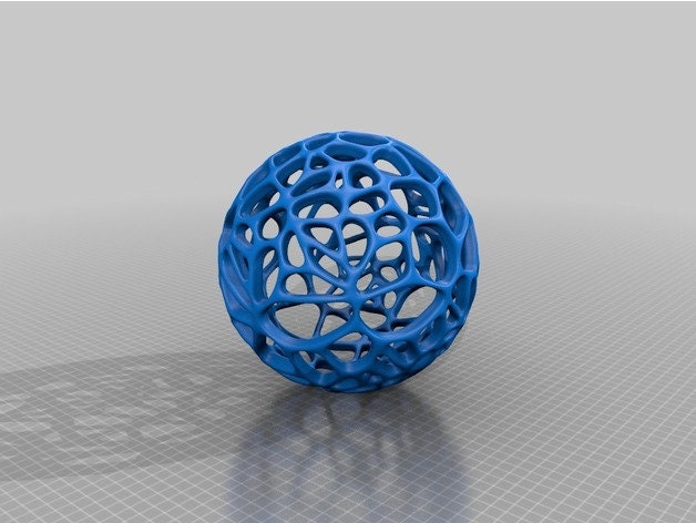 Generatives Design. Voronoi Kugel lq. STL-Datei für 3D-Druck