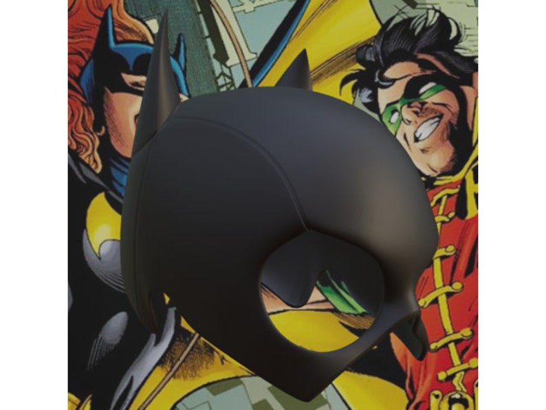 Batgirl 90s Masque inspiré. STL Fichier pour limpression 3D Téléchargement numérique. image 2