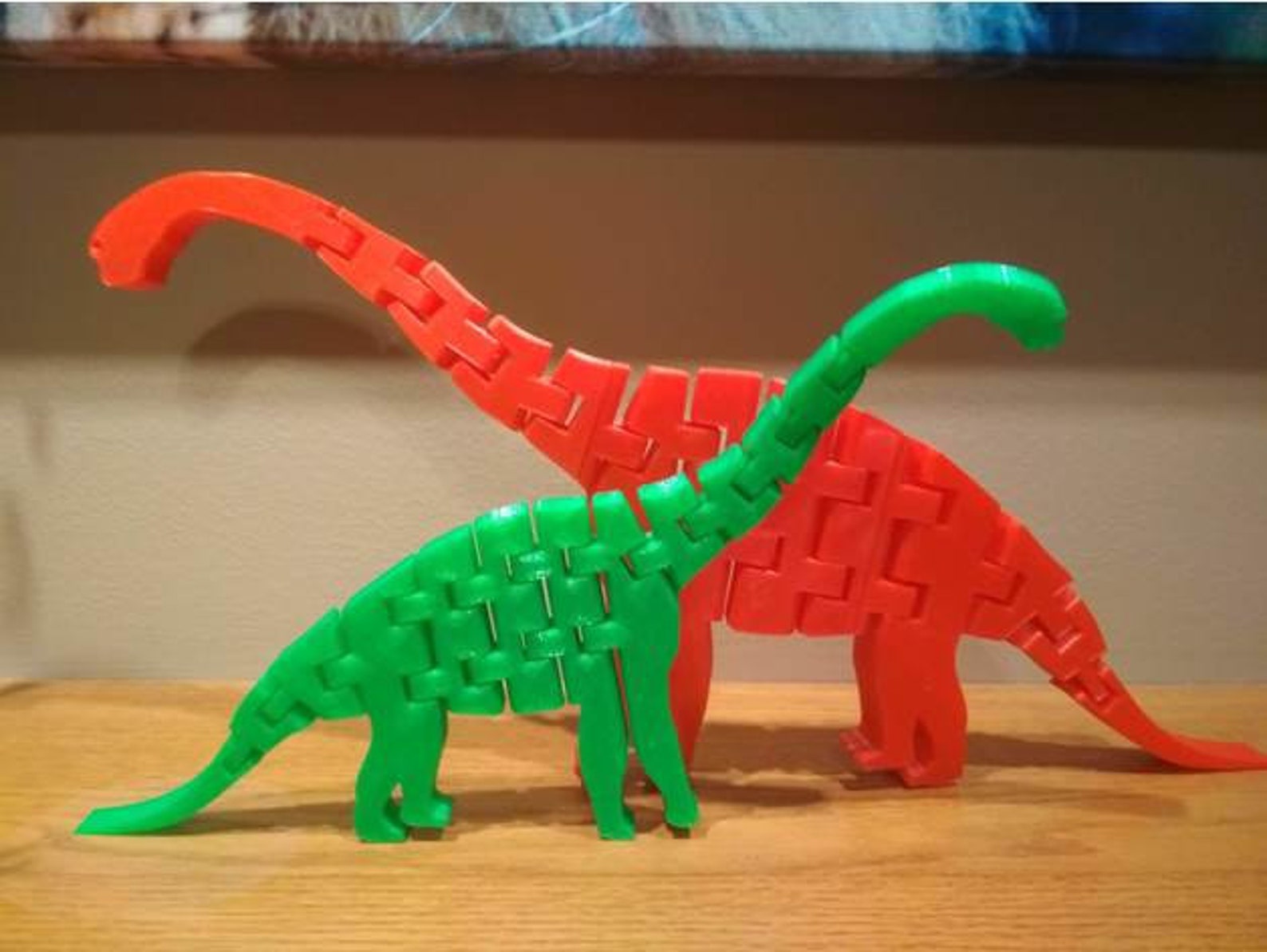 Flexibrachiosaurus 3d Toy. STL File for 3D Printing Digital Etsy
