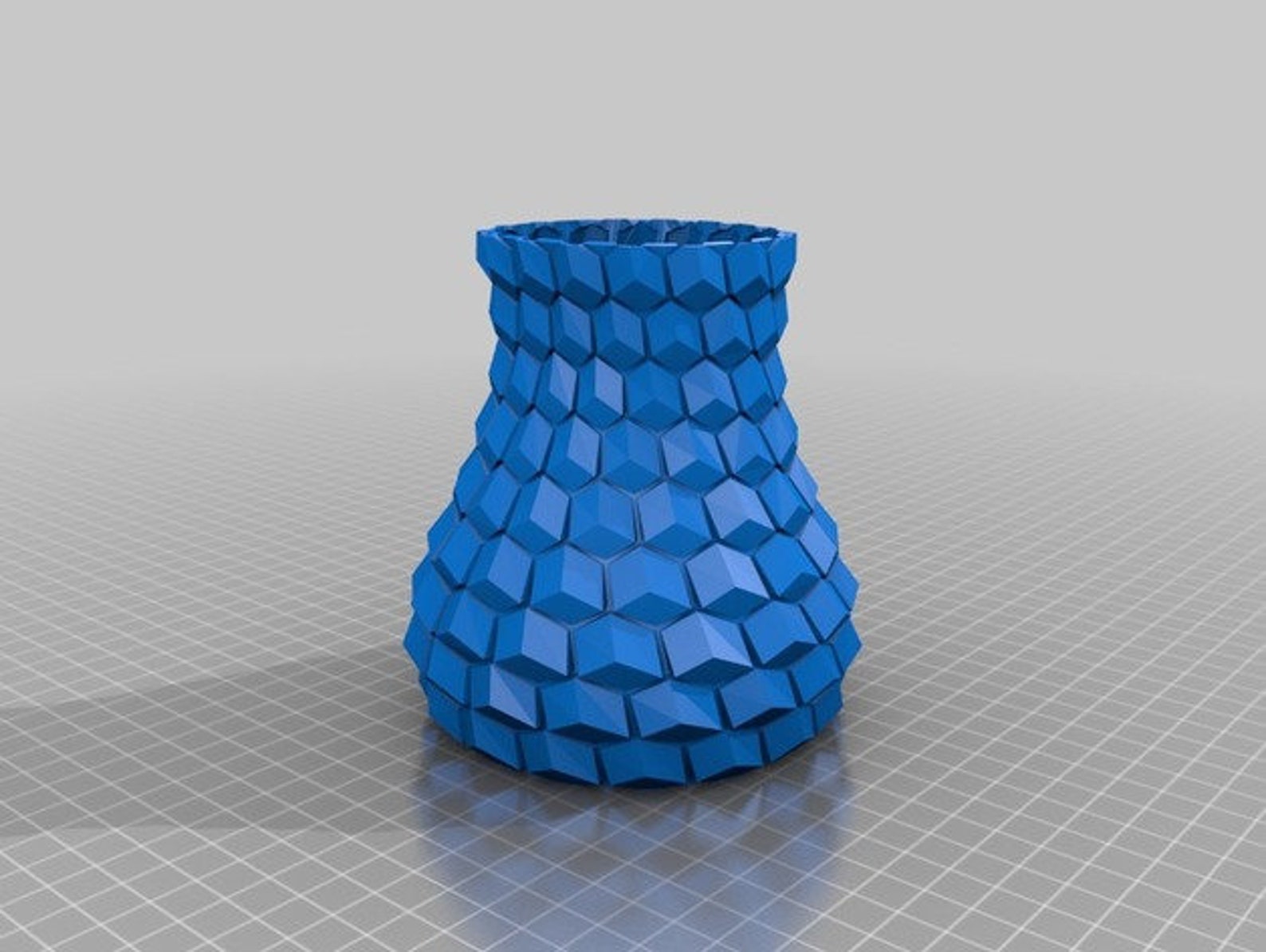 Curved Vase. 3d Model. STL File for 3D Printing Digital