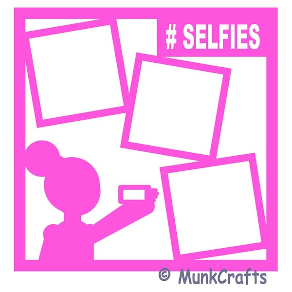 SELFIES/Picture/Photo/Portrait/Teen Girl/Teen Boy/Kids/Family scrapbook overlay SVG digital file for Cricut