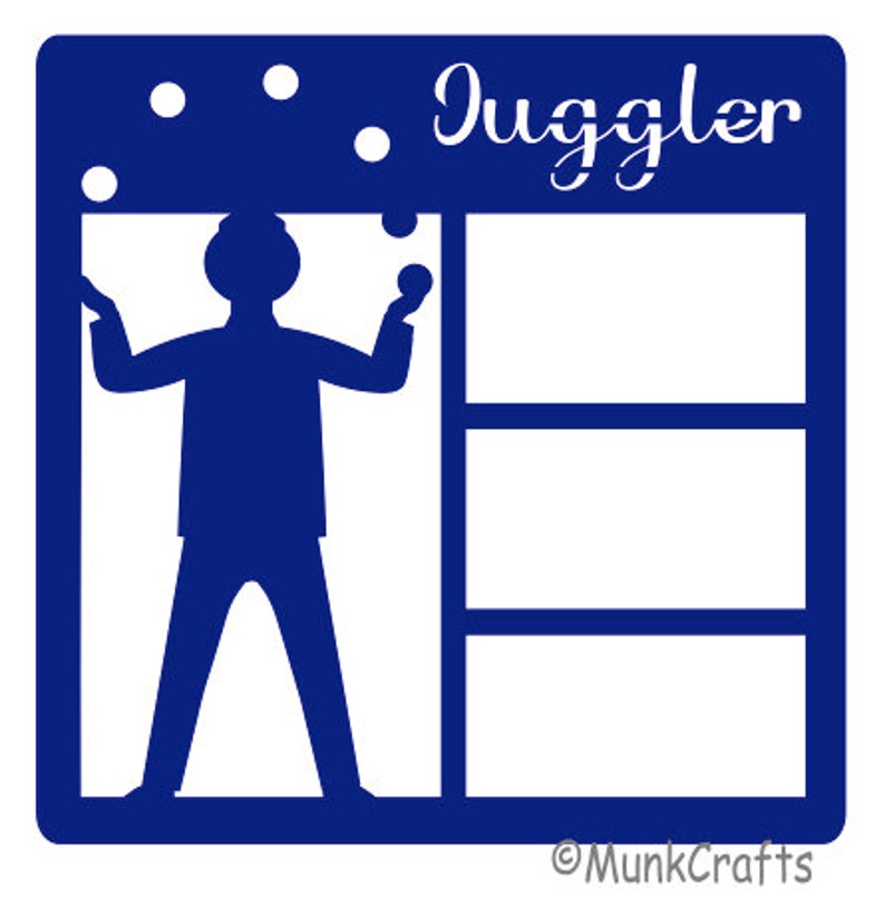 Circus Scrapbook Overlay SVG Files for Cricut/scrapbook Layout Etsy