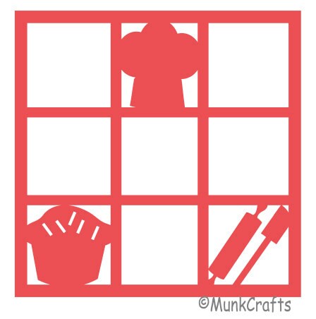 Cooking/baking/kitchen/baked With Love/chef Themed Scrapbook Overlay ...