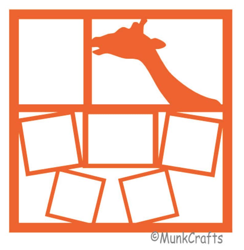 Zoo Layout Svg/zoo Scrapbook Overlay SVG File/scrapbook Layout Svg/zoo