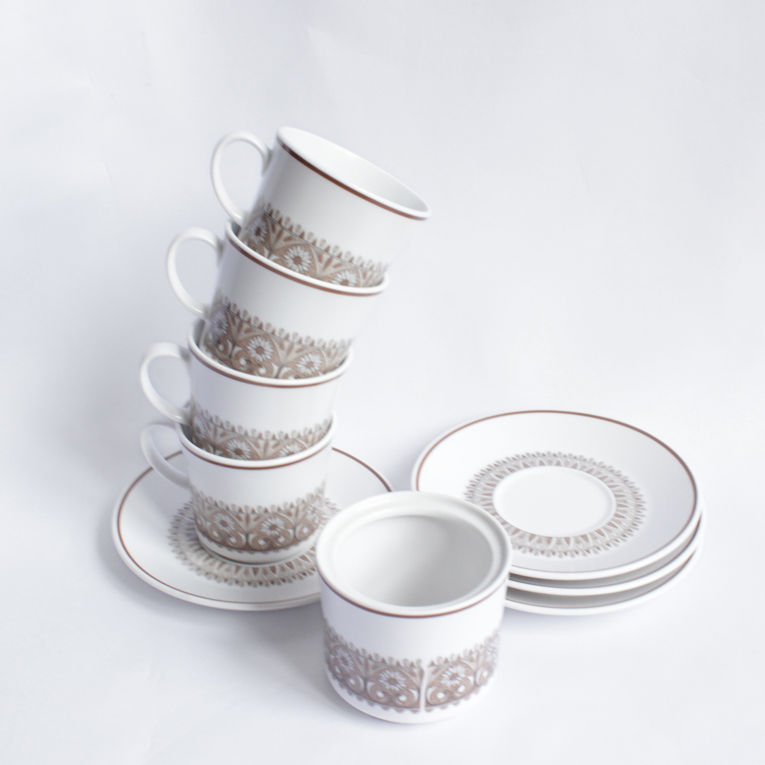 Noritake Progression 70s China Tea Set Etsy