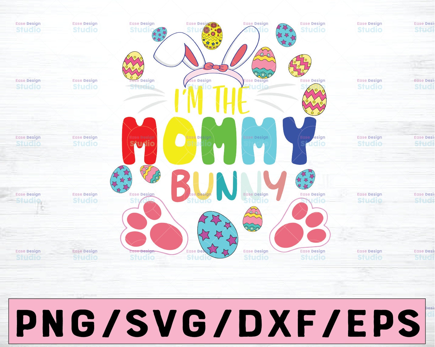 Download I'm The Mommy Bunny Matching Family Easter Svg Mimi Svg | Etsy