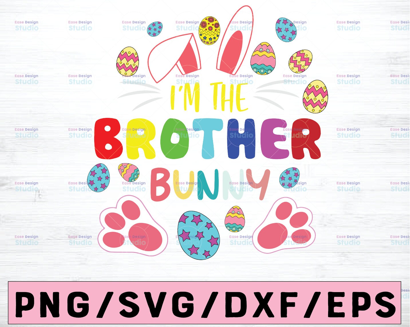 Download I'm The Brother Bunny Matching Family Easter Svg Mimi | Etsy