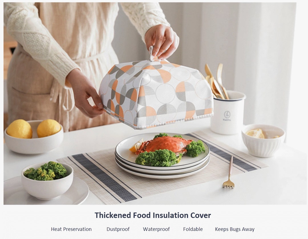 2 Pack Insulated Food Cover Food Keeps Food Warmer Food Etsy UK