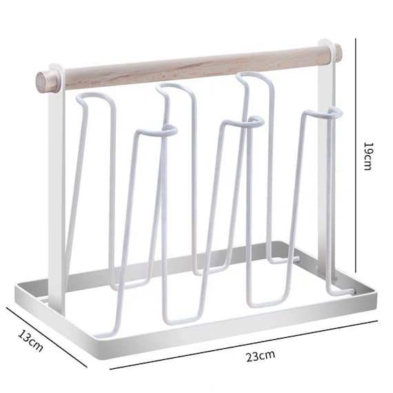 Buy Cup Rack for Kitchen Counter, Bottle Drying Rack, Cup Drying Rack, Cup  Display Organizer, Re-usable Food Bag Drying Rack Online in India 