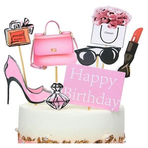 Buy High Heel Cake Toppers Handbags Happy Birthday Toppers Perfume