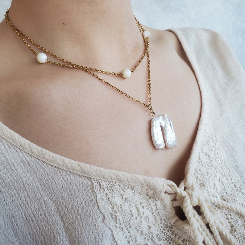 Pearl Mystery Necklace | Etsy