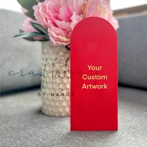 Custom Foil Red Envelopes – Personalized for Lunar New Year, Weddings, Birthdays, Baby Showers, Graduation, Announcements, Party Favors