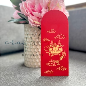 10 Lunar New Year Red Envelope Year of the Snake, 2025 CNY Red Pocket, Chinese New Year, Tet Viet Li Xi Tet 2025 Hongbao Red Envelope Dragon