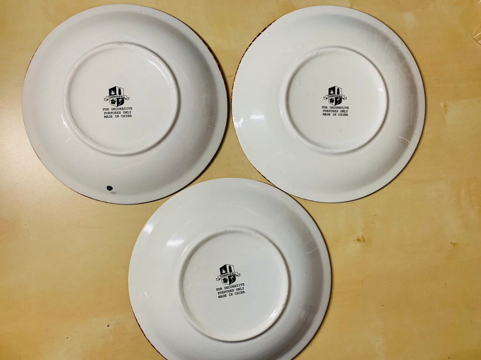 3 Decorative Tradewind Bay Plates Vintage Etsy