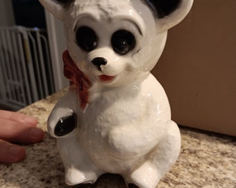 Royal Copley "rare" white bear planter