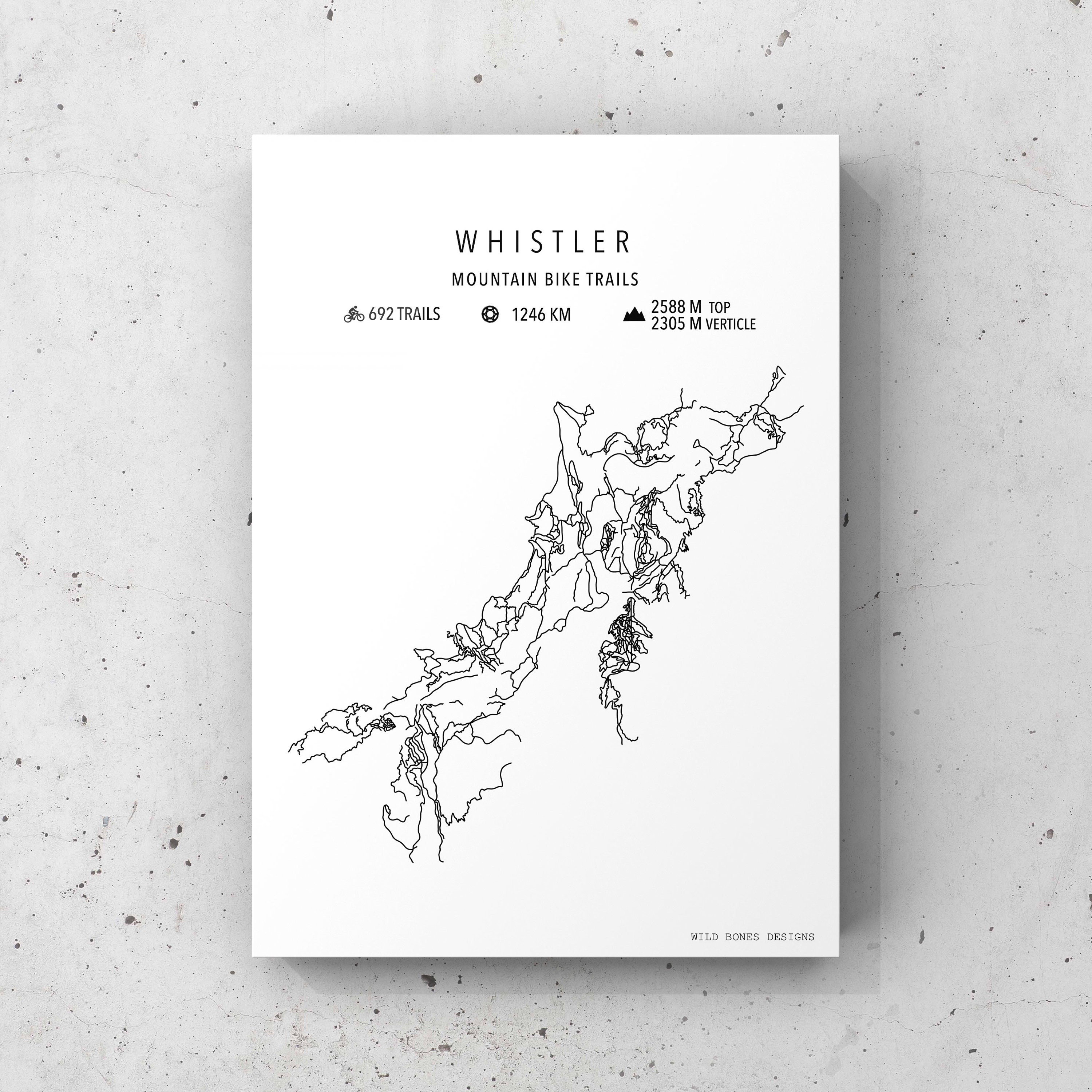 Whistler Trail Map New Zealand - Il Fullxfull.3980062632 9yrc 