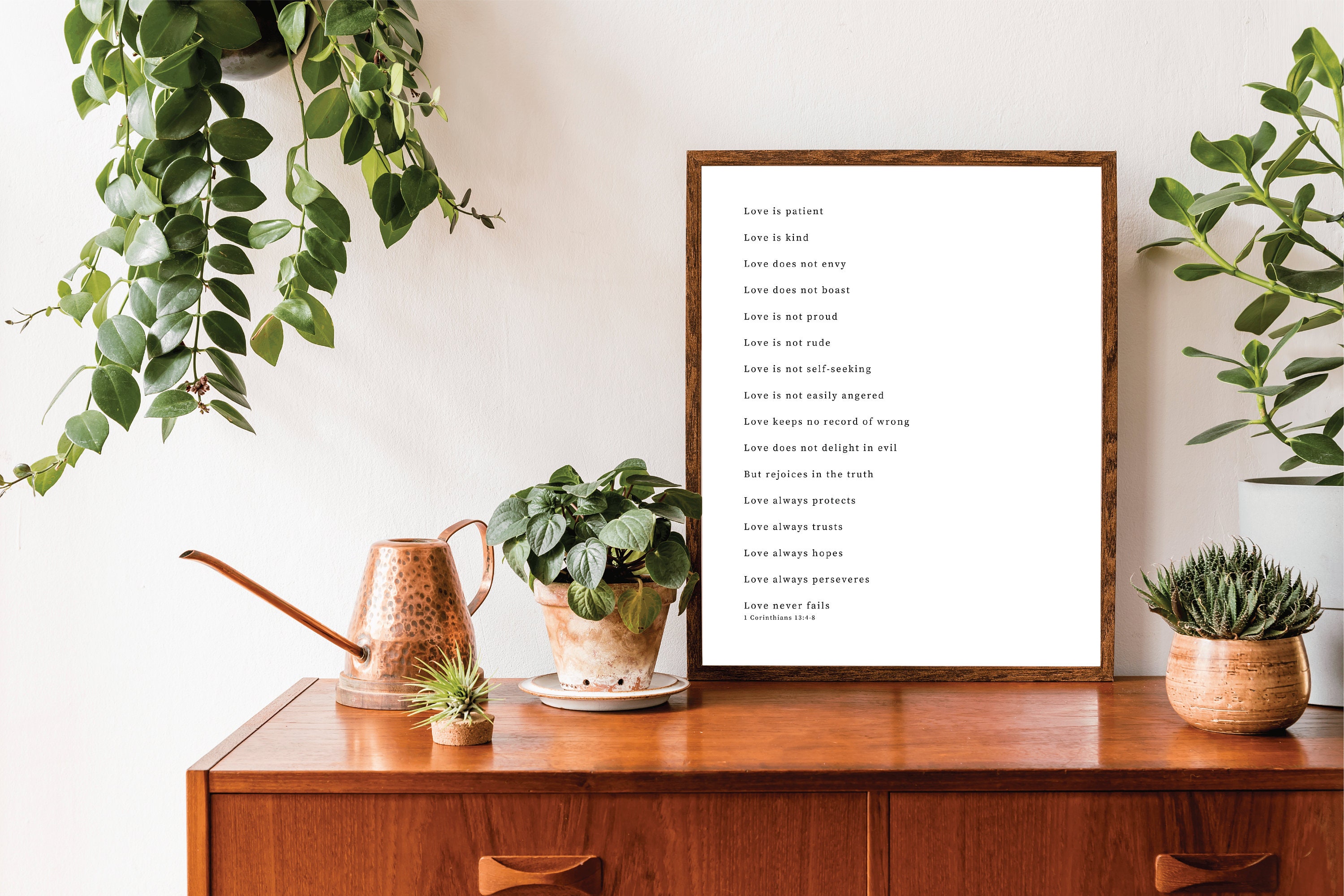 1 Corinthians 13 Art Print Physical Print bible Verse Wall - Etsy