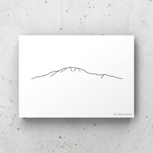 Lady MacDonald Mountain Wall Art -Lady Mac Art Print -Canmore Mountain Art -Landscape Art -Canmore Alberta  -Mountain decor -Wall Art