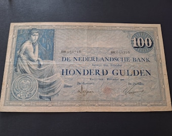 Netherlands 100 guilder banknote "Grietje Seel", 1928