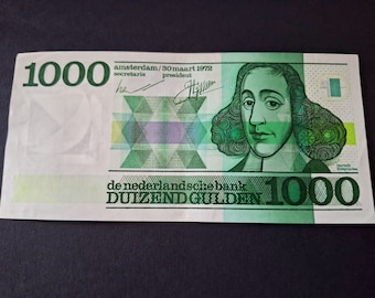 Netherlands banknote 1000 gulden 'Spinoza', 1972