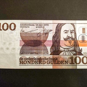 Nota de 100 florins 'Michiel de Ruyter', 1970