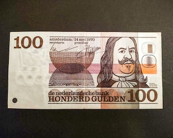 Banknote 100 guilders 'Michiel de Ruyter', 1970