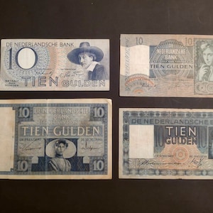 Billetes holandeses de los años 1930 y 1940, florines de guerra